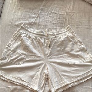 Athleta White Athletic Shorts Elastic Waist